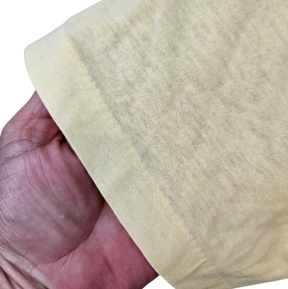 Vintage 80s Royal Caribbean I'm Shipshape Single Stitch Yellow T-Shirt Large A29 - Picture 6 of 10